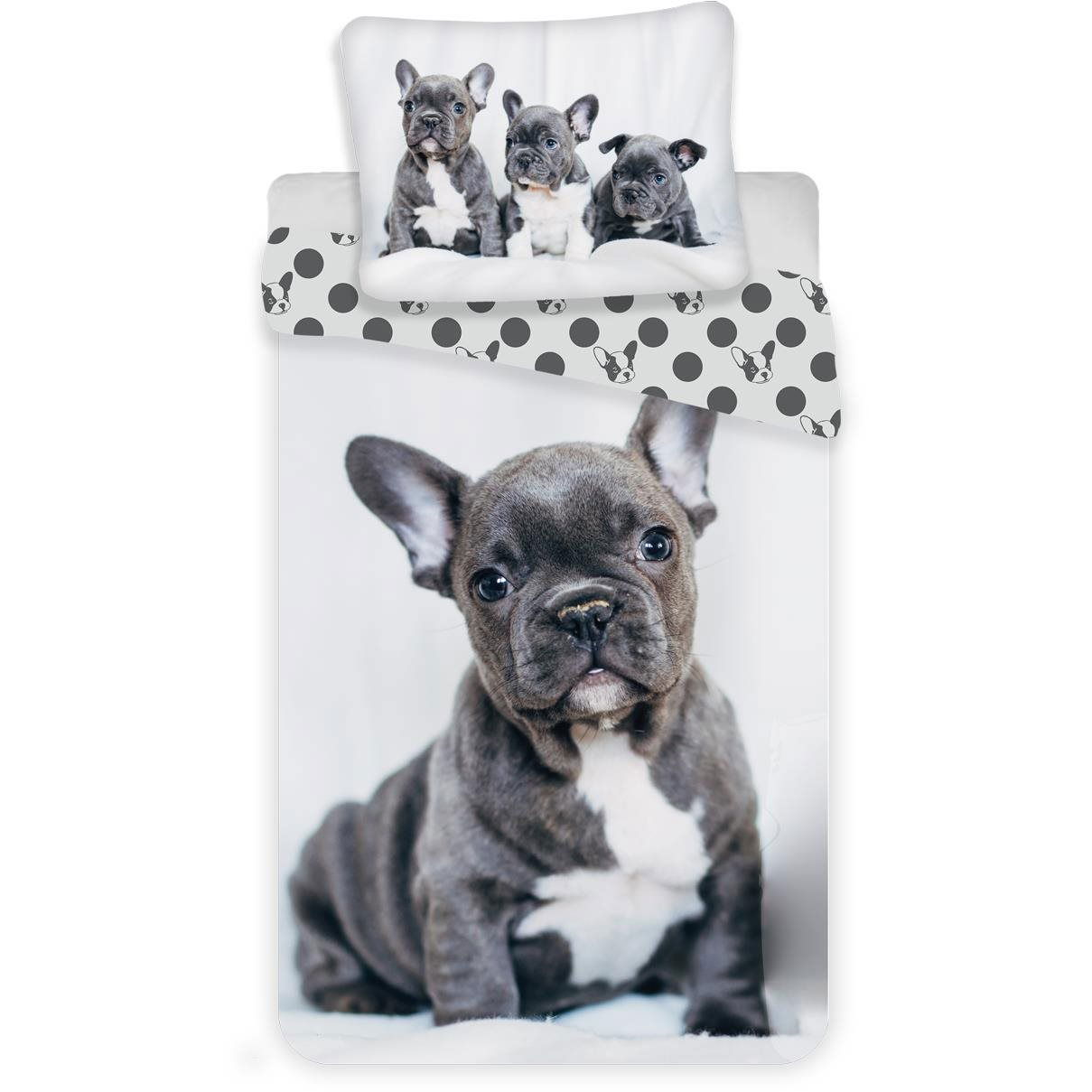 Jerry Fabrics Bulldog 140×200 cm (8592753017203)