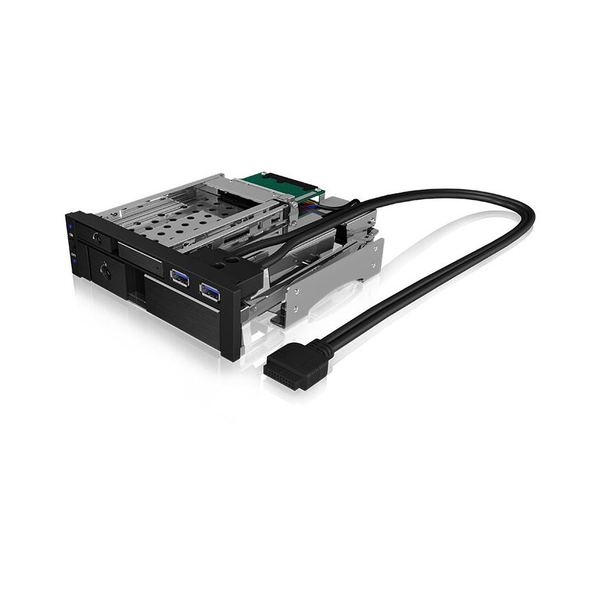 ICY BOX IB-174SSK-U 13,3 cm (5.25") Opbevaring drev bakke Sort
