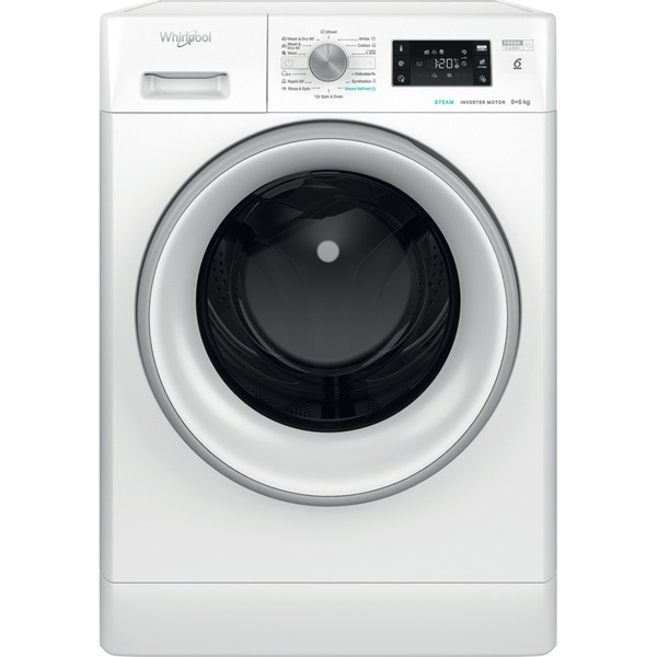 Whirlpool FFWDB 964369 SV EE mosó- és szárítógép Szabadonálló Elöltöltős Fehér D (FFWDB 964369 SV EE)