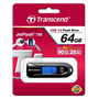 USB памет TRANSCEND JetFlash®790, 64 GB, USB 3.0, Черна/Синя (R/W 90/28 MB/s)