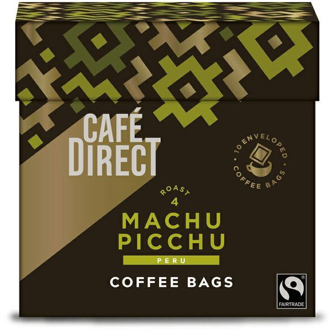 Cafédirect Machu Picchu SCA 83, őrölt, filtertasakos, 10 × 7g (5060198252419)