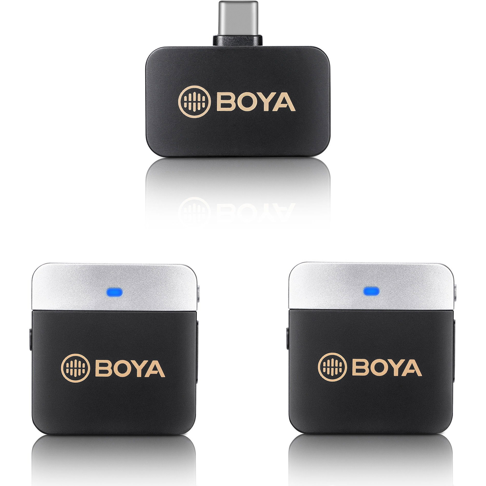 Boya BY-M1V3 USB-C Android okostelefon mikrofon, kétcsatornás (BY-M1V4)