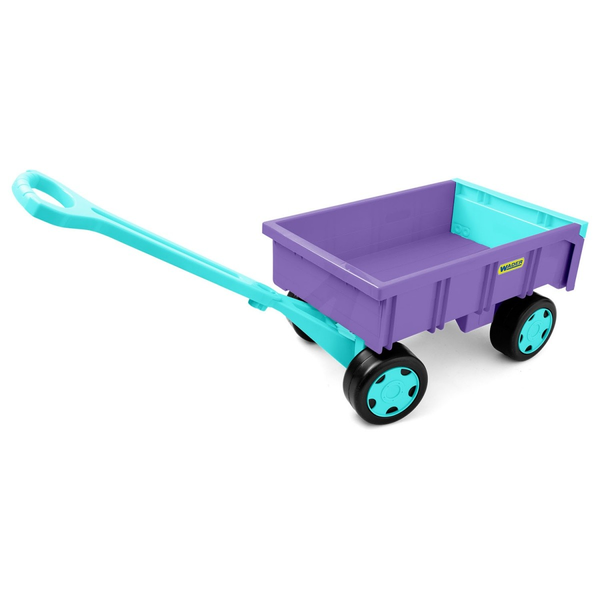 Wader Giant húzható Utánfutó homokozó játék - Lila/Kék