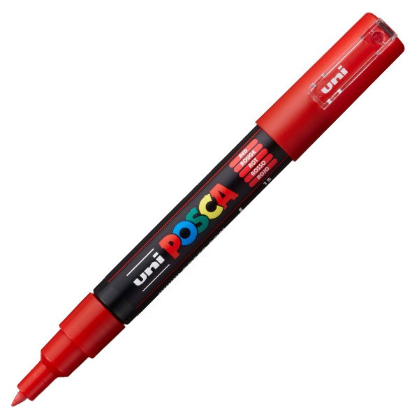 Uni Posca PC-1M 0.7mm Extra-Fine Marker - Piros