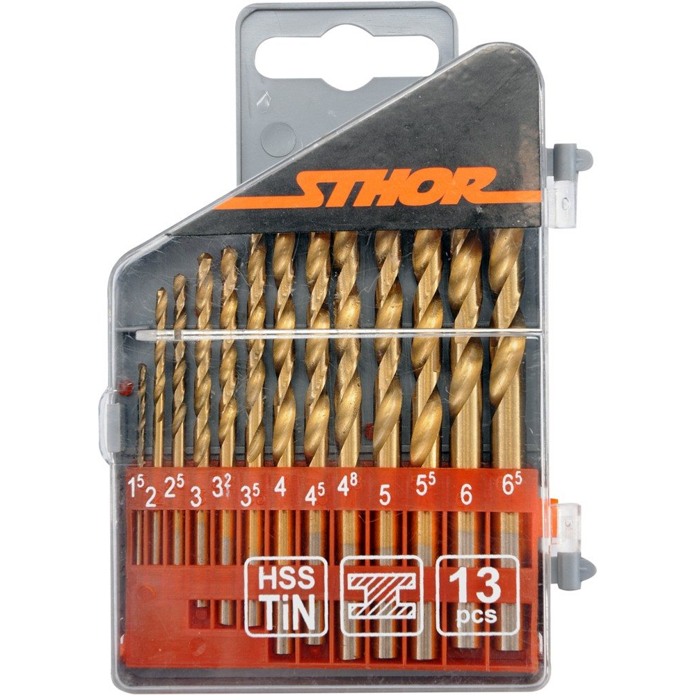 Sthor titánfúró készlet 13 db (5906083223006)