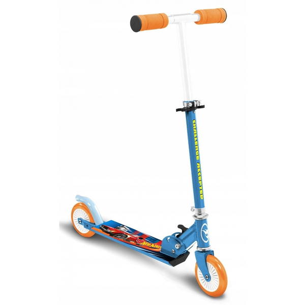 Тротинетка Hot Wheels, Pulio, Максимално натоварване 50 кг, Многоцветна