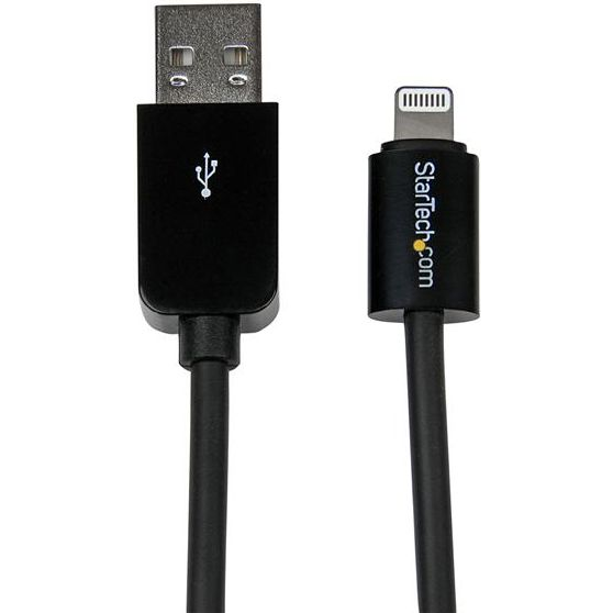 StarTech.com USBLT2MB Lightning-kabel Zwart