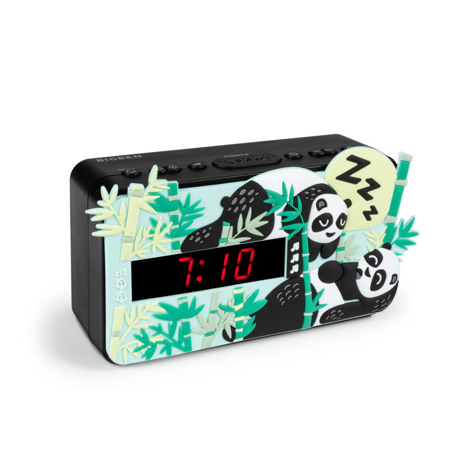 Bigben Kids ébresztőóra cserélhető előlappal - Panda (R15PANDA3D)
