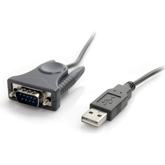 StarTech.com ICUSB232DB25 seriële kabel Grijs 0,9 m USB Type-A DB-9