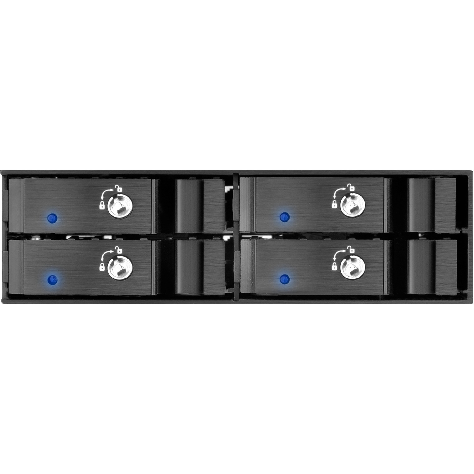 SilverStone SST-FS204B 5.25" - 4x 2.5" HDD/SSD beépítő keret (SST-FS204B)