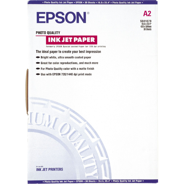 Epson Photo Quality, DIN A2, 102g/m² Wit Mat