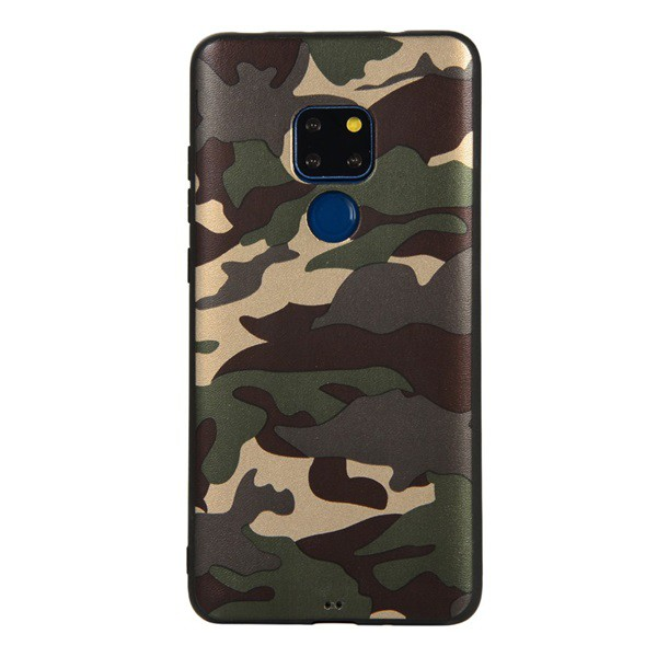 Szilikon telefonvédő (terep minta) ZÖLD [Huawei Mate 20] (5996457856688)