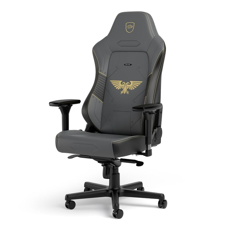 Noblechairs Hero Warhammer 40k Edition Edition Gamer szék - Szürke/Fekete (NBL-HRO-PU-WHE)