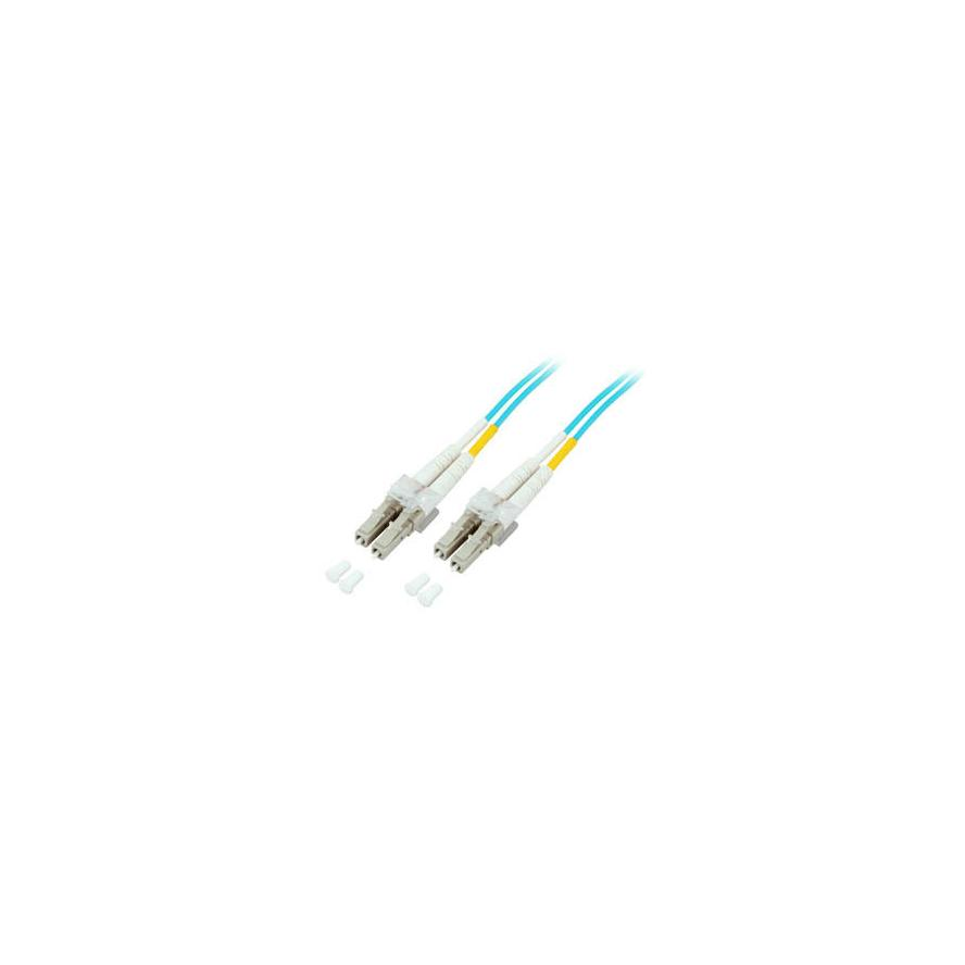 EFB Duplex Jumper LC-LC 50/125,OM3,LSZH,aqua,2.0mm,0,5m (O0312.0,5)