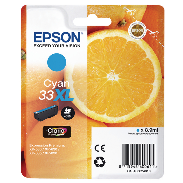 Cartus Epson T3362, albastru cyan, 8,9 ml