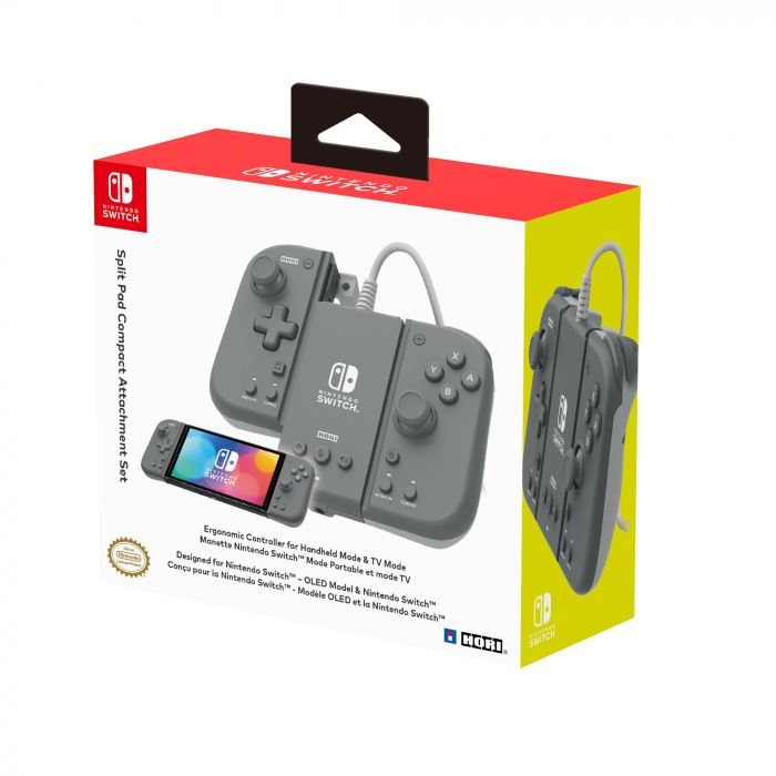 Hori Nintendo Switch Split Pad Pro Attachment Set szürke (NSP2812) (NSP2812)