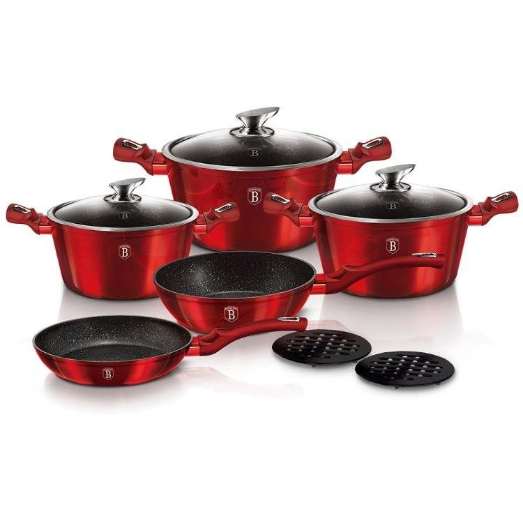 BerlingerHaus edénykészlet Burgundy Metallic Line 10 darab BH-1222N (BH-1222N)