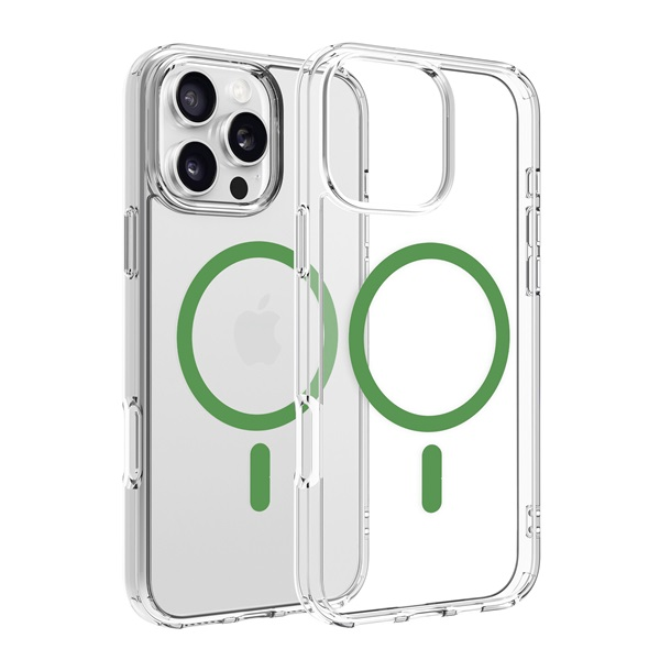 Dviced DV511031 MagSafe iPhone 16 Pro Max átlátszó/zöld hátlap (DV511031)