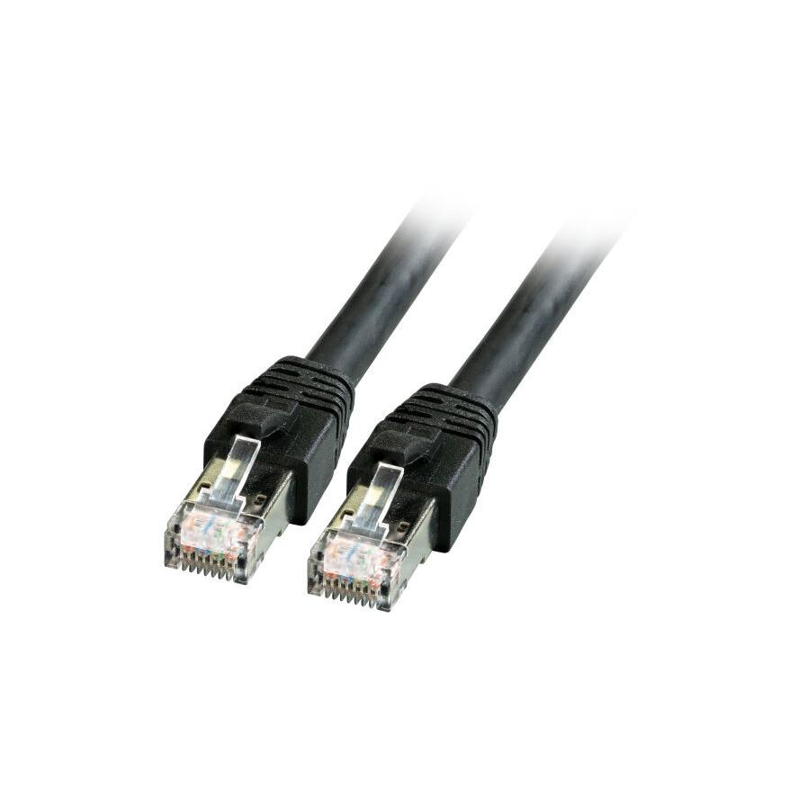 EFB Elektronik K5528SW.10 sieťový kábel 10 m Cat8.1 S/FTP (S-STP) Čierna