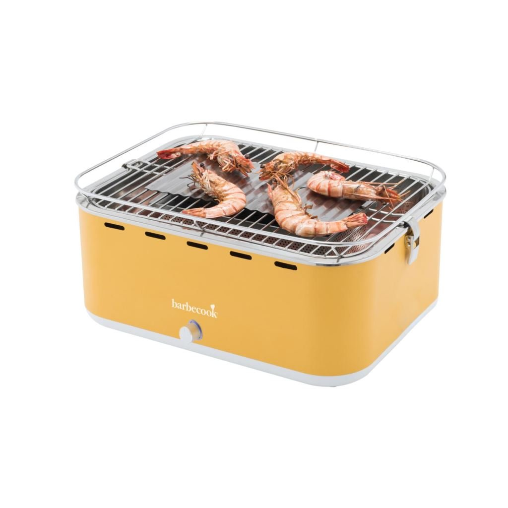 Barbecook Carlo asztali faszenes grill 44x33x21cm sárga (BC-CHA-1016) (BC-CHA-1016)