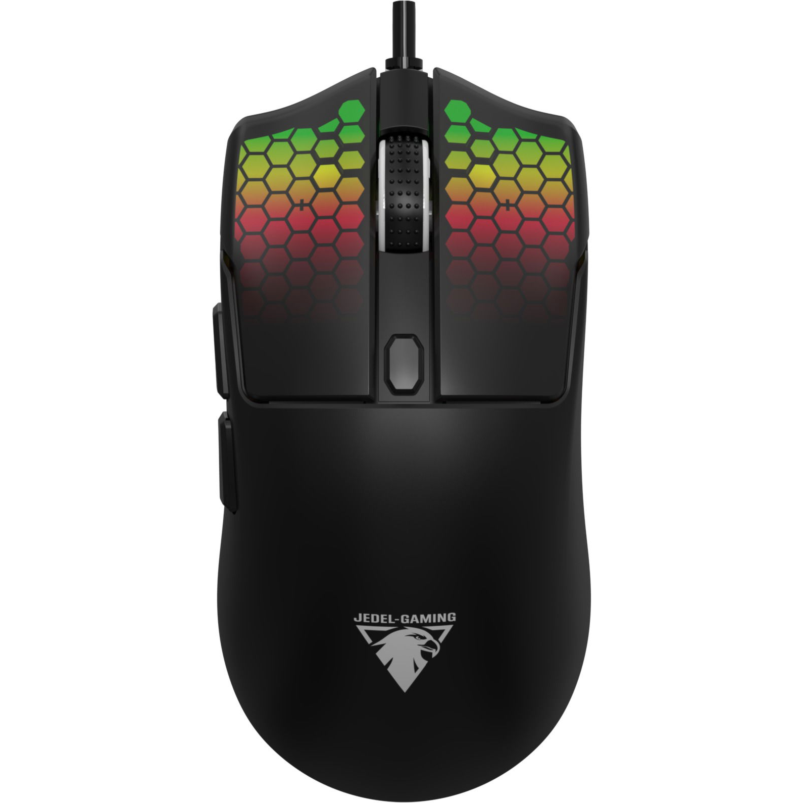 JEDEL GM693 fekete gamer egér 7200 DPI (GM693 Bk)