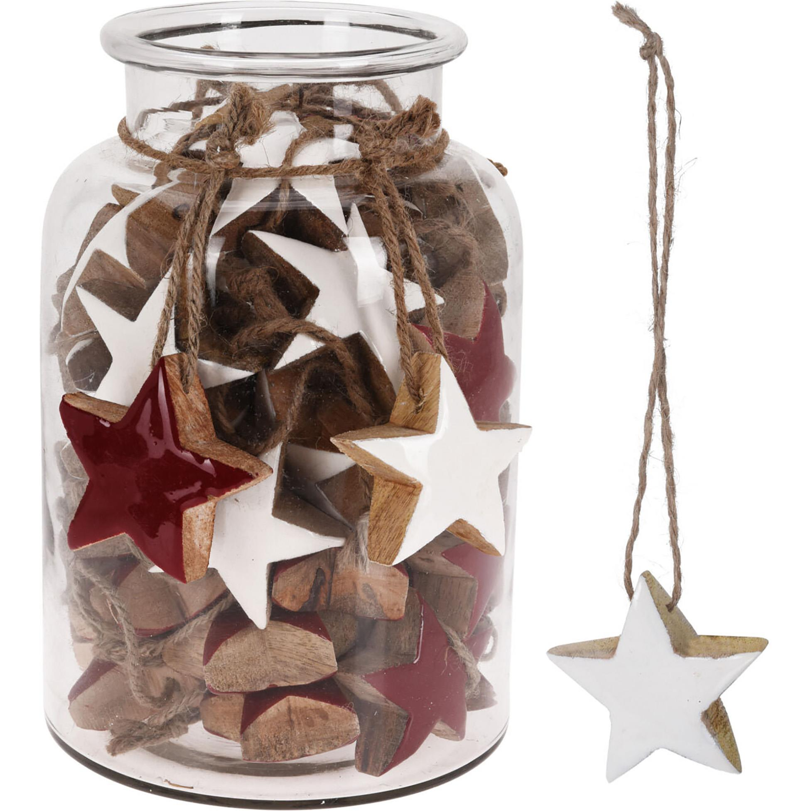 H&L Karácsonyi dísz - csillag, fehér (A427-BI-00)