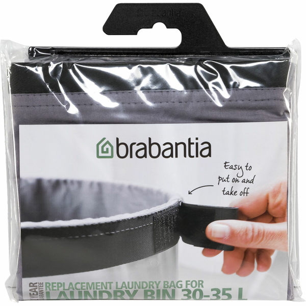 Brabantia 102325 - Recambio De Funda Para Cesto De Ropa, 35 L, Color Gris