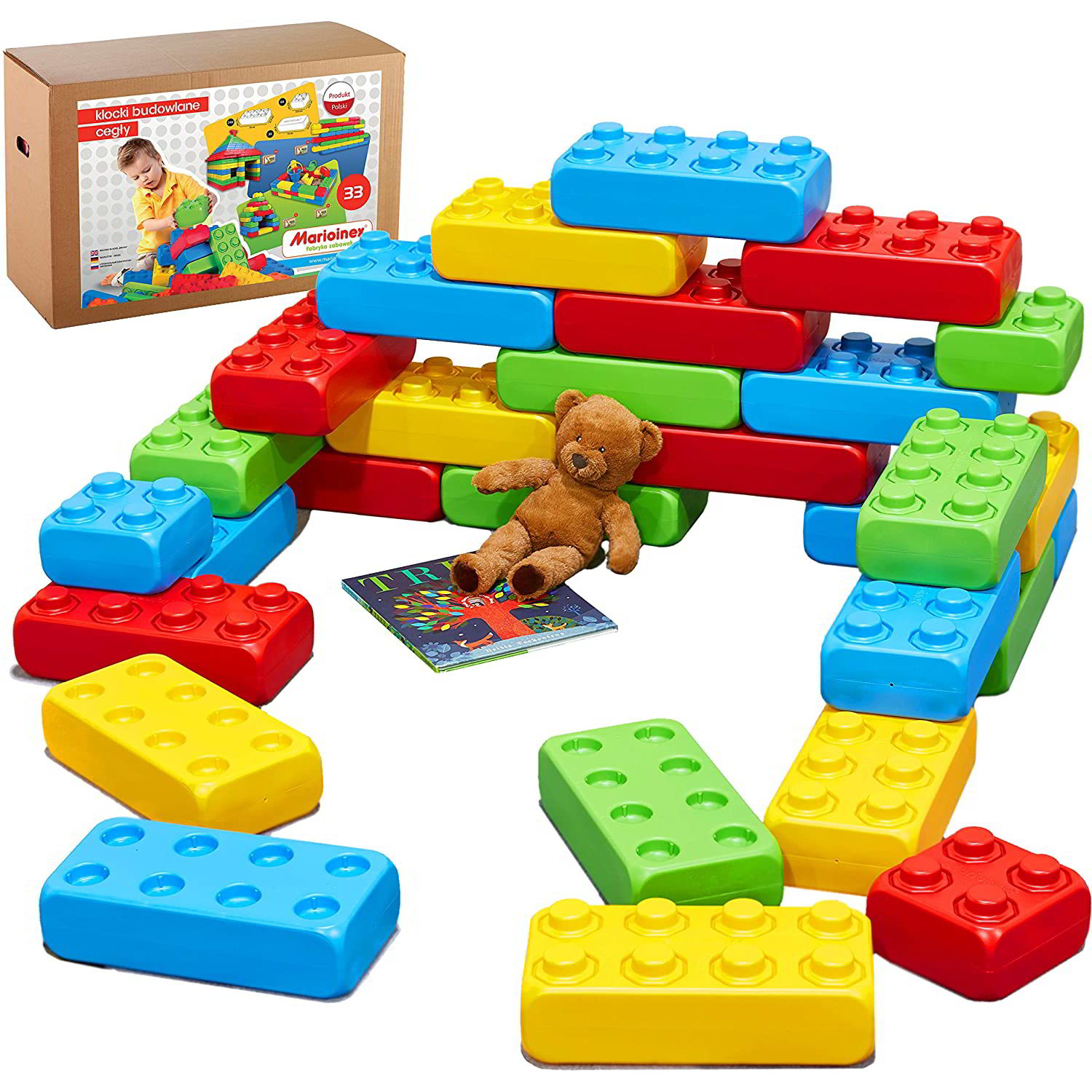 Óriás építőkocka 33 darabos készlet (MX207)