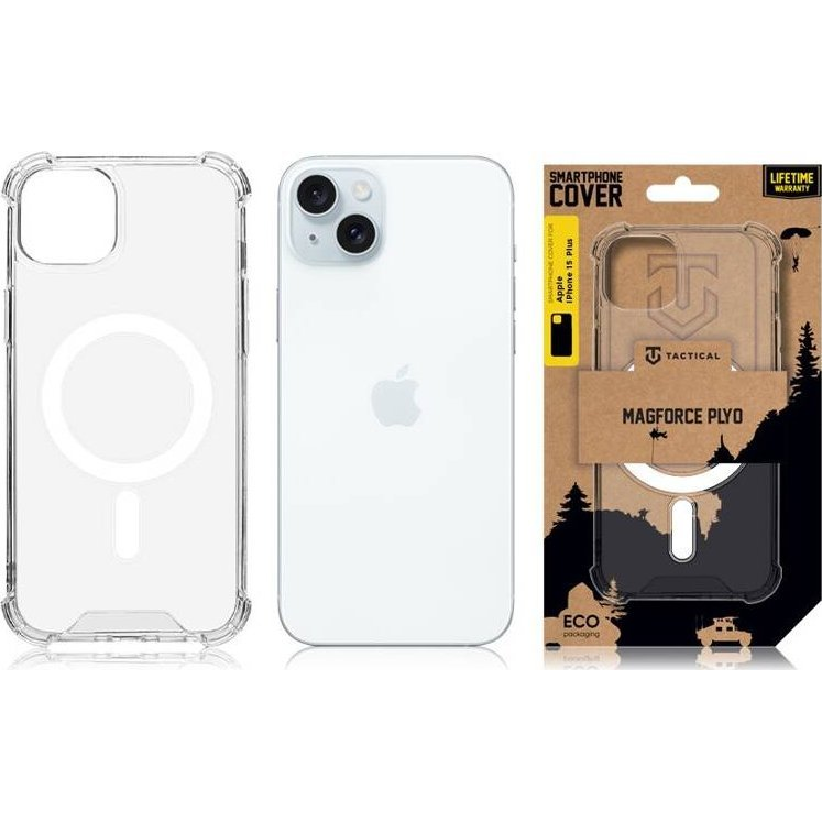 Tactical MagForce Plyo Apple iPhone 15 Plus MagSafe Tok - Átlátszó (8596311221484)