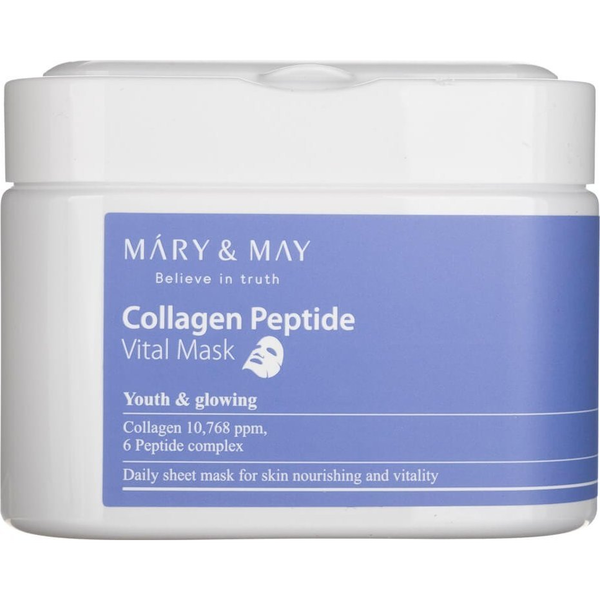 MARY AND MAY Cica Collagen Peptide Vital Mask Pack 30db, 400g