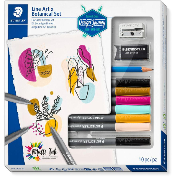 STAEDTLER "Design Journey" LineArt & Botanical Set 10-teilig retail