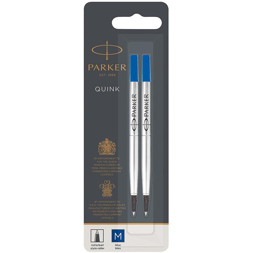 PARKER Rollerballmine 2er M Blau Blister (1950327) (1950327)