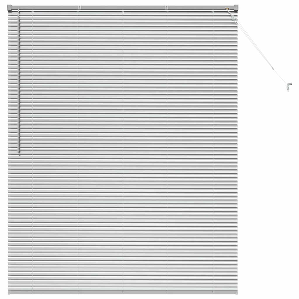 Jaluzea pentru Fereastră Argintiu 140 x 175 cm Aluminiu