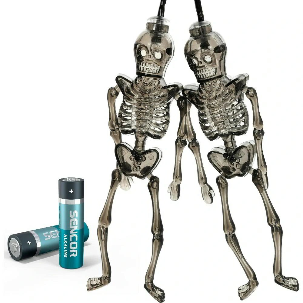 Retlux RHW 001 Csontváz Fényfűzér 10LED WW Halloween Dekoráció (RHW 001)