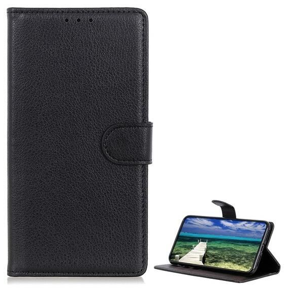 Gigapack Motorola Moto G53 (XT2335) bőr hatású prémium fliptok fekete (GP-137001) (GP-137001)