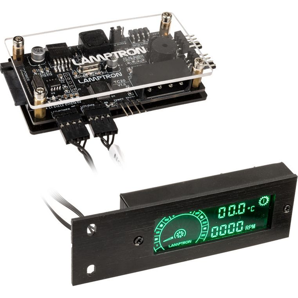 Lamptron TC20 PCI RGB-Lüfter und LED-Controller - schwarz