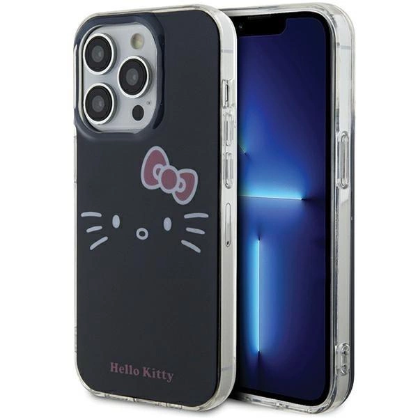 Hello Kitty IML Kitty Face iPhone 14 Pro telefon tok - Fekete (HKHCP14LHKHLK)