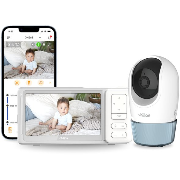 CHILLAX Babyphone mit Kamera und Audio-Video-Babyphone