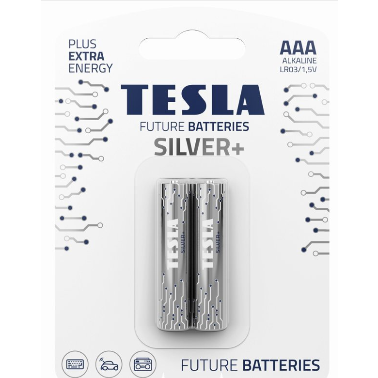 TESLA Alkáli Elem AAA Ezüst+[2x120] (M LB TESLA - 13030220)