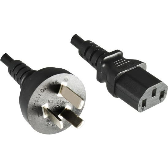 Microconnect PE150818 cavo di alimentazione Nero 1,8 m Spina di alimentazione di tipo I Accoppiatore C5