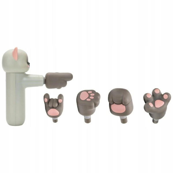 Mini massage gun 4smarts ACECOOL Cat light gray