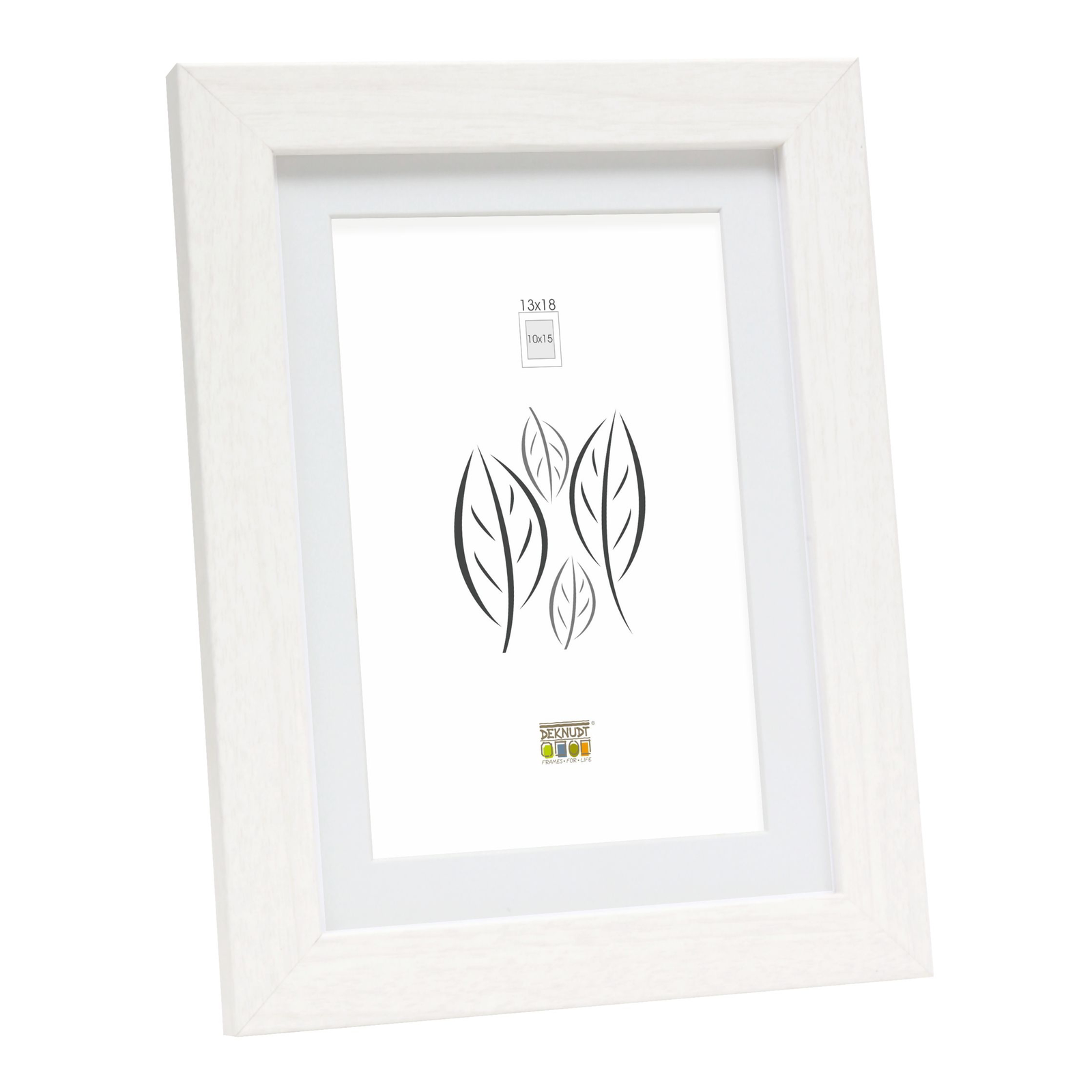 Deknudt S66KF1 P1 Passepartout 16x21 Képkeret - Fehér (S66KF1 P1 13X18)