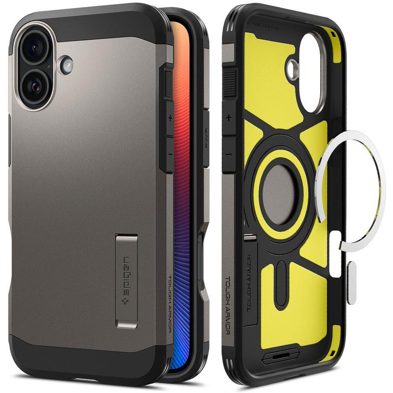 Spigen Tough Armor MagSafe Gunmetal iPhone 16 Plus tok (ACS08084)