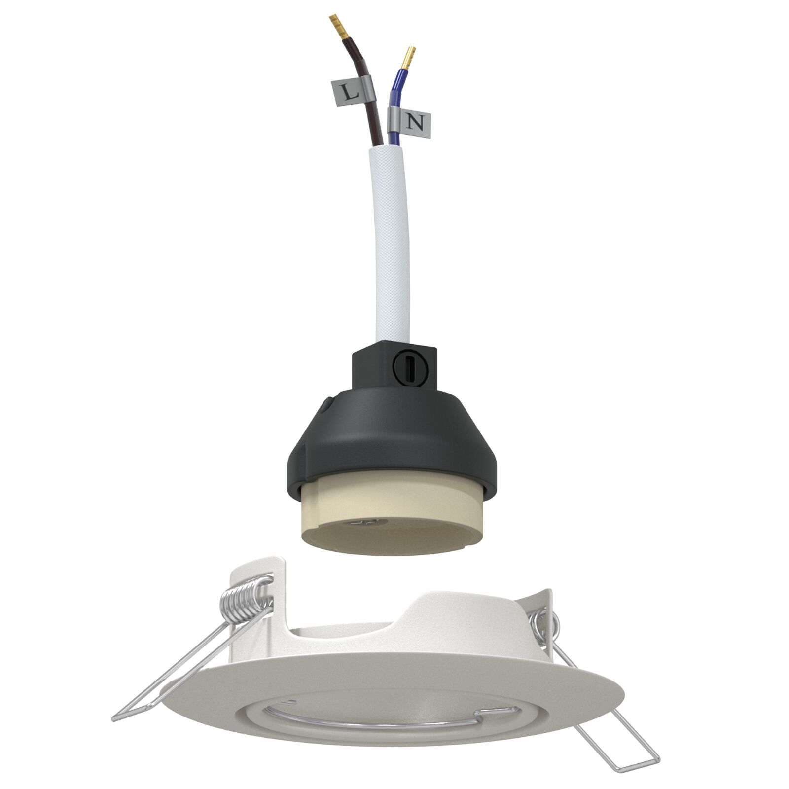 Lámpák 6-os szett Fehér Műanyag 9 cm Beépített lámpák (4108161)