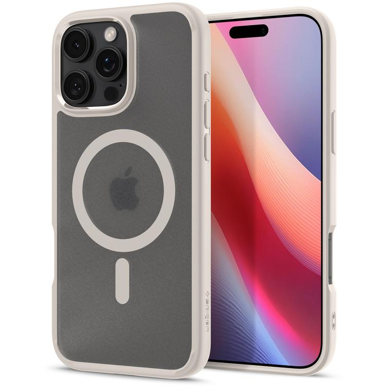 Spigen Ultra Hybrid MagSafe Frost Natural Titanium iPhone 16 Pro tok (ACS08138)