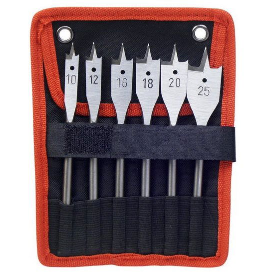 EXTOL lapos fafúró fejek, 6db-os készlet