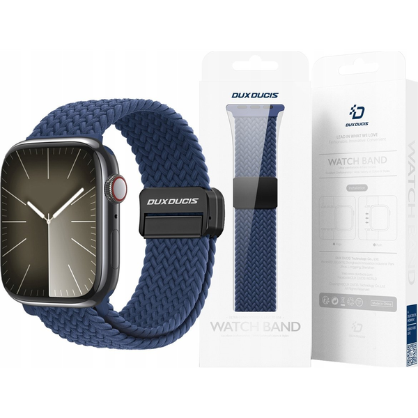 Dux Ducis MIXTURE PRO pótszíj (egyedi méret, kicsi, nylon, mágneses) SÖTÉTKÉK Apple Watch Series 1 38mm / Watch Series 2 38mm / Watch Series 3 38mm (GP-152409)