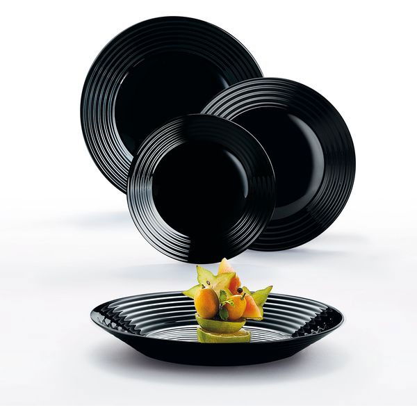 Luminarc HARENA NOIR Étkészlet 18 db (180133)