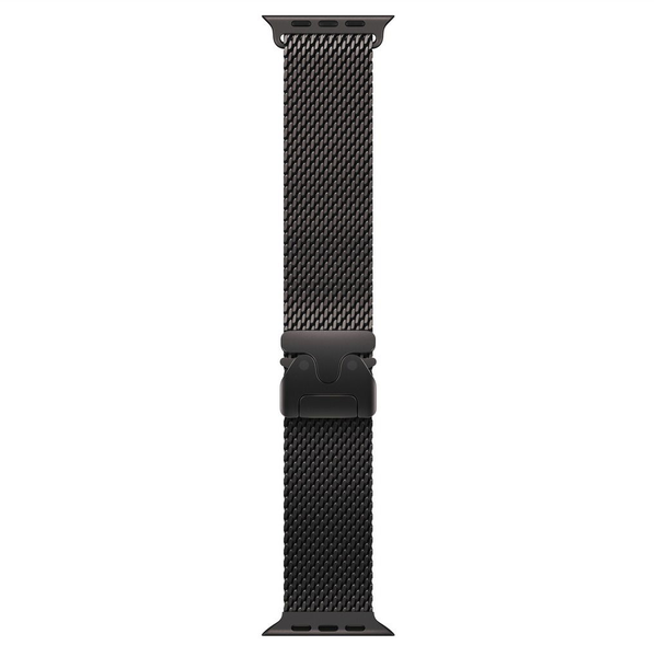 Каишка за Apple Watch 49mm, Milanese Loop, Black Titanium - Medium