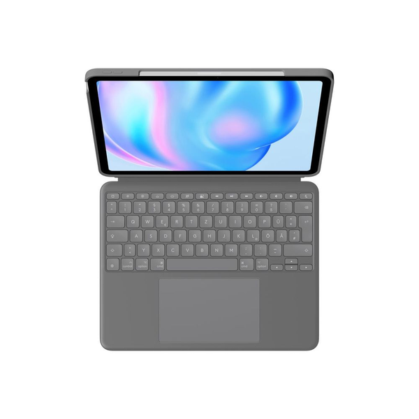 Logitech Combo Touch QWERTZ Немски Smart Connector Сив